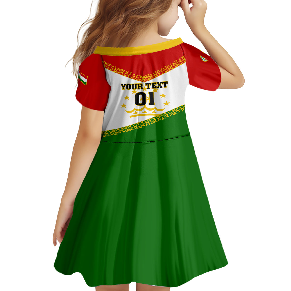 Tajikistan Football Family Matching Short Sleeve Bodycon Dress and Hawaiian Shirt Come On Tadzhikistan - Wonder Print Shop