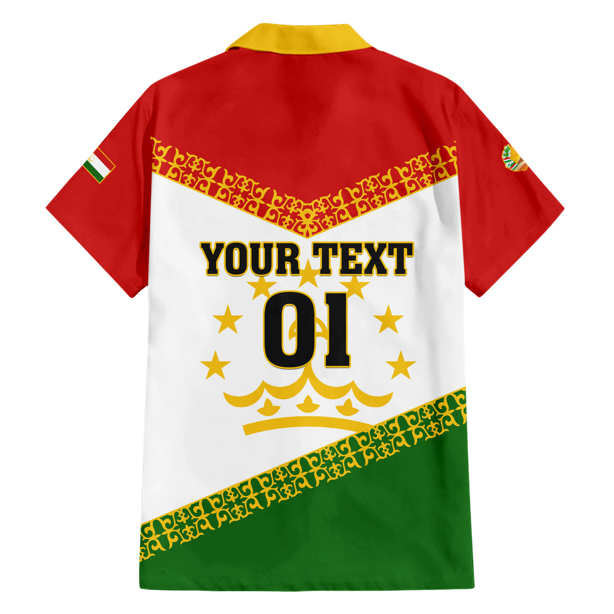 Tajikistan Football Family Matching Short Sleeve Bodycon Dress and Hawaiian Shirt Come On Tadzhikistan - Wonder Print Shop