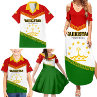 Tajikistan Football Family Matching Summer Maxi Dress and Hawaiian Shirt Come On Tadzhikistan - Wonder Print Shop