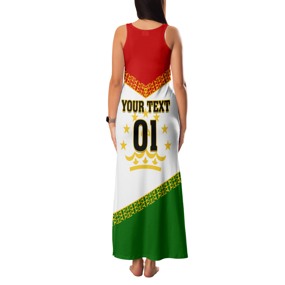 Tajikistan Football Family Matching Tank Maxi Dress and Hawaiian Shirt Come On Tadzhikistan - Wonder Print Shop