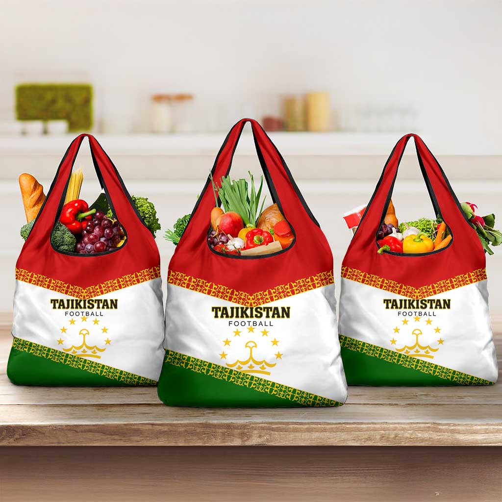 Tajikistan Football Grocery Bag Come On Tadzhikistan