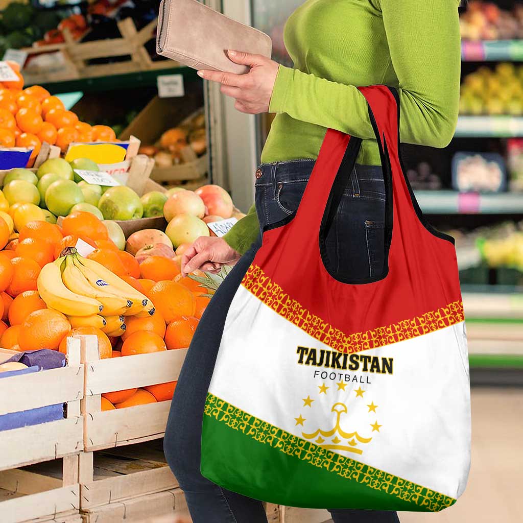 Tajikistan Football Grocery Bag Come On Tadzhikistan