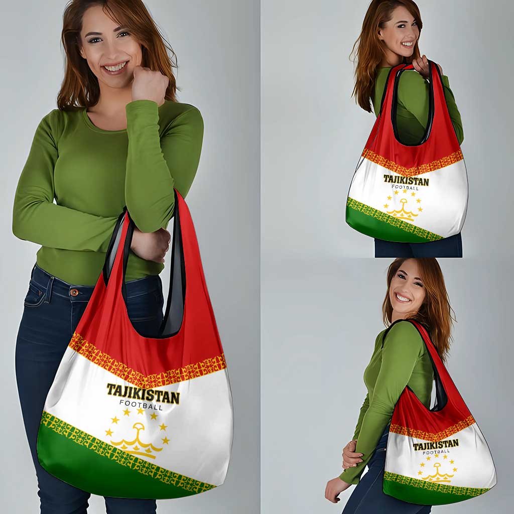 Tajikistan Football Grocery Bag Come On Tadzhikistan