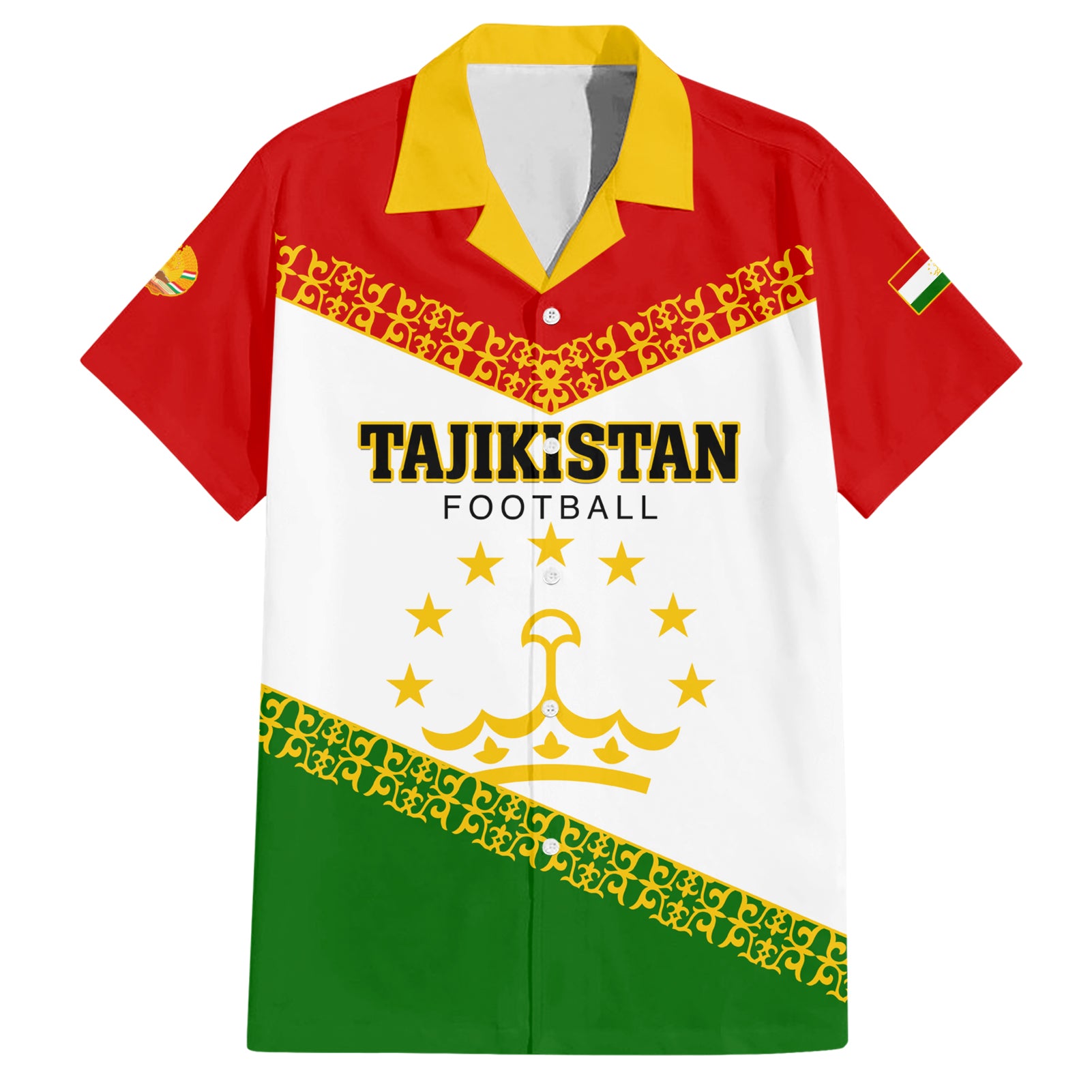 Tajikistan Football Hawaiian Shirt Come On Tadzhikistan - Wonder Print Shop