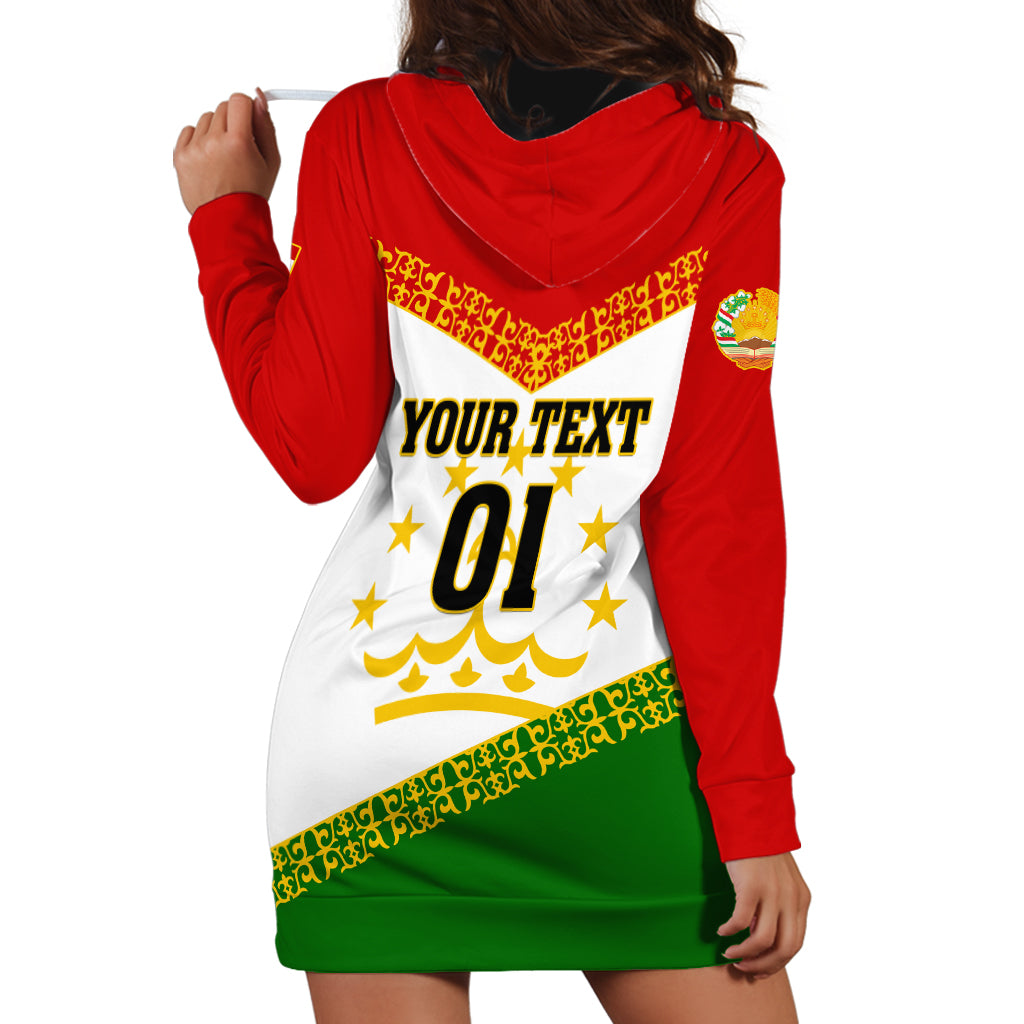 Tajikistan Football Hoodie Dress Come On Tadzhikistan - Wonder Print Shop