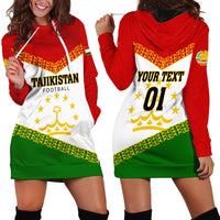 Tajikistan Football Hoodie Dress Come On Tadzhikistan - Wonder Print Shop