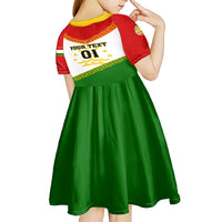 Tajikistan Football Kid Short Sleeve Dress Come On Tadzhikistan - Wonder Print Shop