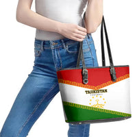 Tajikistan Football Leather Tote Bag Come On Tadzhikistan - Wonder Print Shop