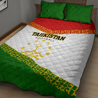 Tajikistan Football Quilt Bed Set Come On Tadzhikistan - Wonder Print Shop