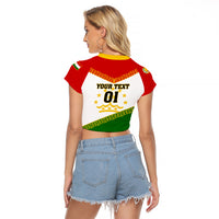 Tajikistan Football Raglan Cropped T Shirt Come On Tadzhikistan - Wonder Print Shop