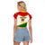 Tajikistan Football Raglan Cropped T Shirt Come On Tadzhikistan - Wonder Print Shop