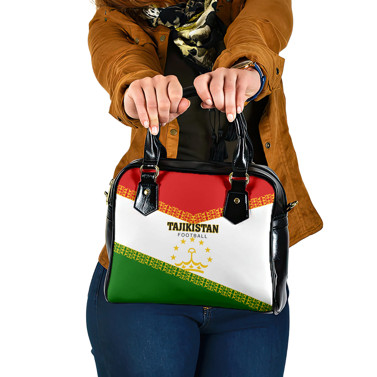 Tajikistan Football Shoulder Handbag Come On Tadzhikistan