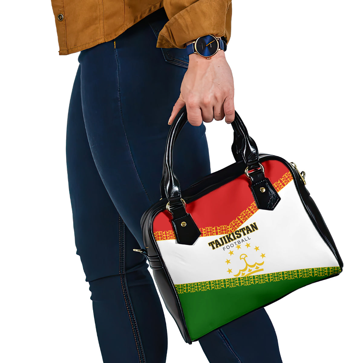 Tajikistan Football Shoulder Handbag Come On Tadzhikistan