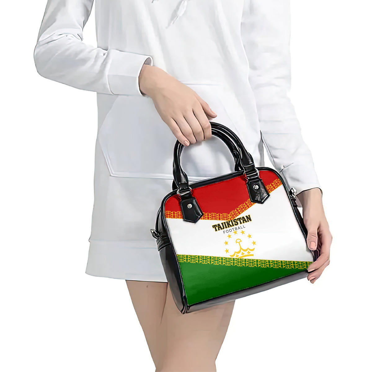 Tajikistan Football Shoulder Handbag Come On Tadzhikistan