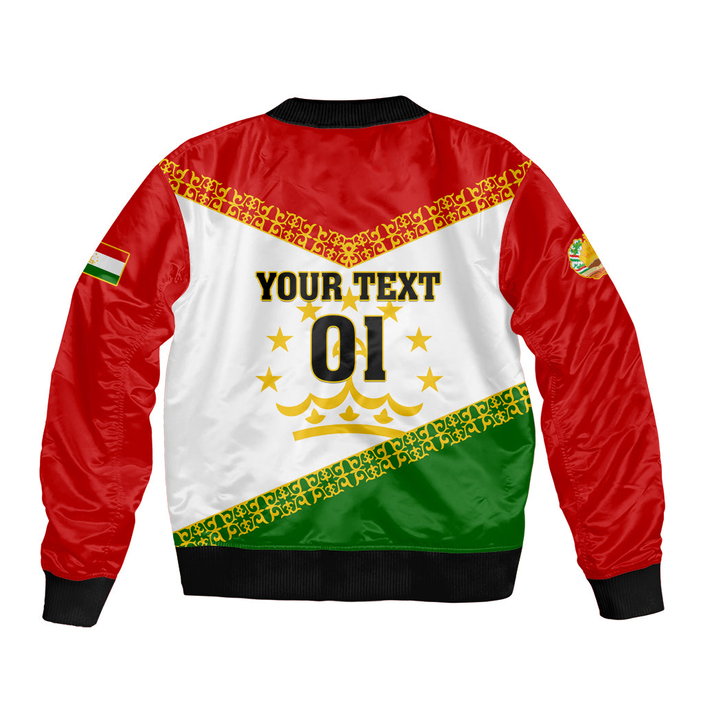Tajikistan Football Sleeve Zip Bomber Jacket Come On Tadzhikistan - Wonder Print Shop