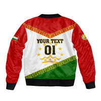 Tajikistan Football Sleeve Zip Bomber Jacket Come On Tadzhikistan - Wonder Print Shop