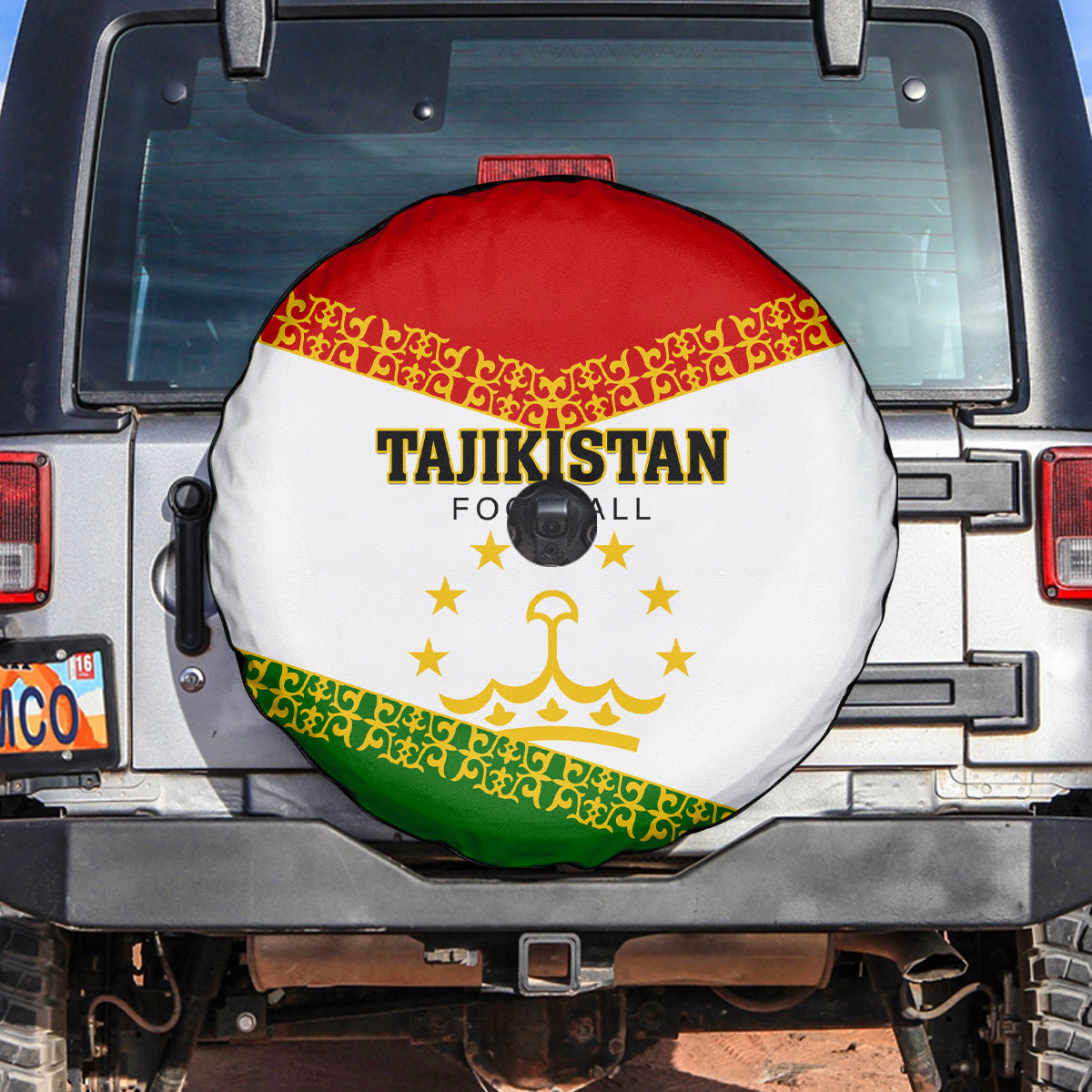 Tajikistan Football Spare Tire Cover Come On Tadzhikistan - Wonder Print Shop