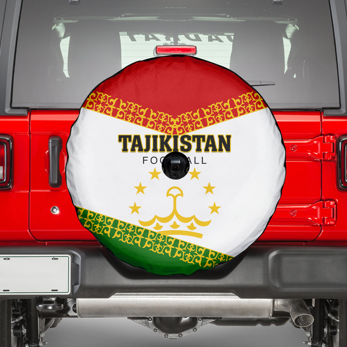 Tajikistan Football Spare Tire Cover Come On Tadzhikistan - Wonder Print Shop