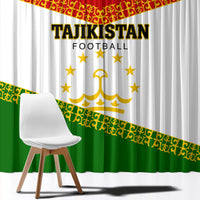 Tajikistan Football Window Curtain Come On Tadzhikistan - Wonder Print Shop