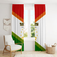 Tajikistan Football Window Curtain Come On Tadzhikistan - Wonder Print Shop