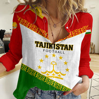 Tajikistan Football Women Casual Shirt Come On Tadzhikistan - Wonder Print Shop