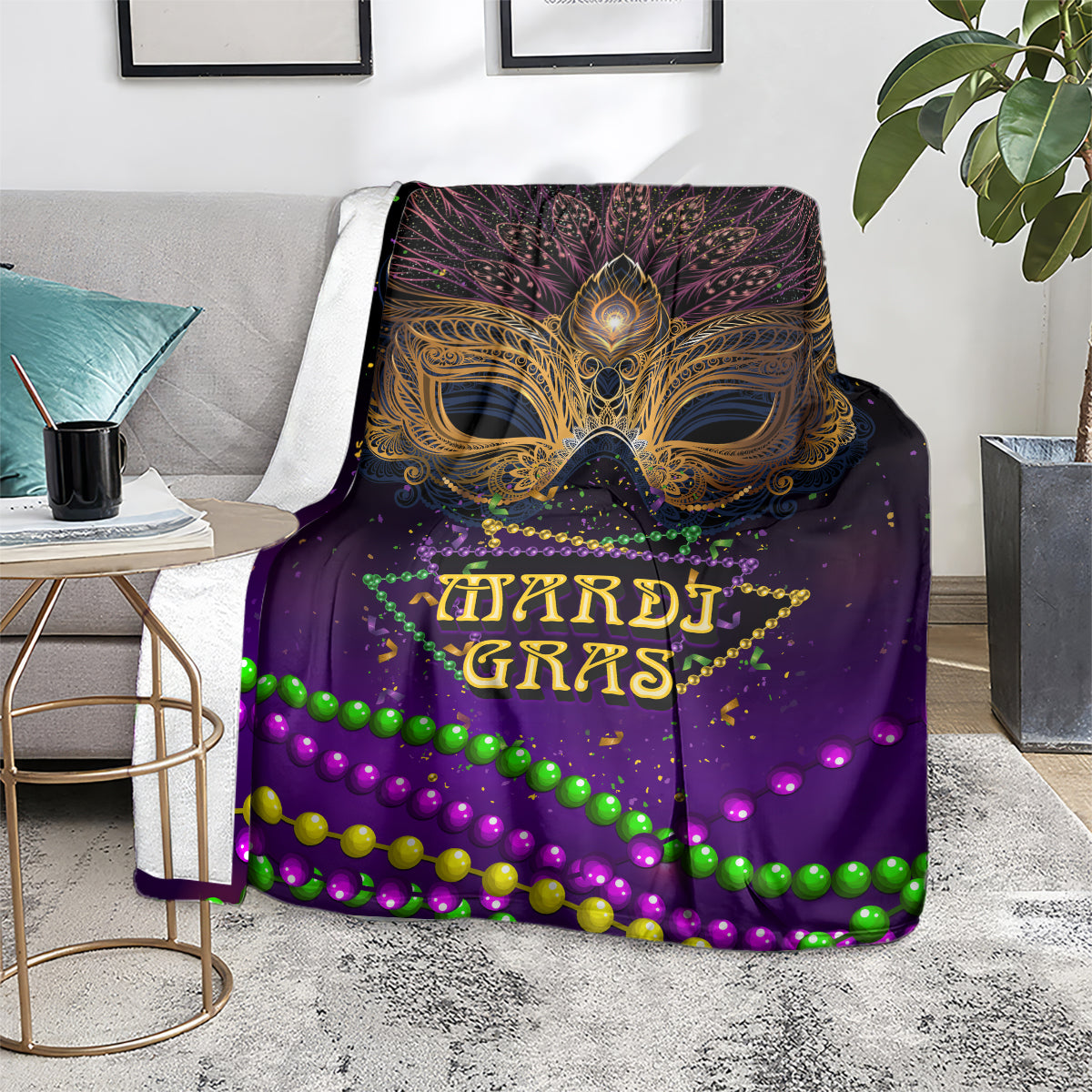 Mardi Gras 2024 Blanket Carnival Mask Special Version