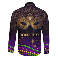 Mardi Gras 2024 Family Matching Long Sleeve Bodycon Dress and Hawaiian Shirt Carnival Mask Special Version - Wonder Print Shop