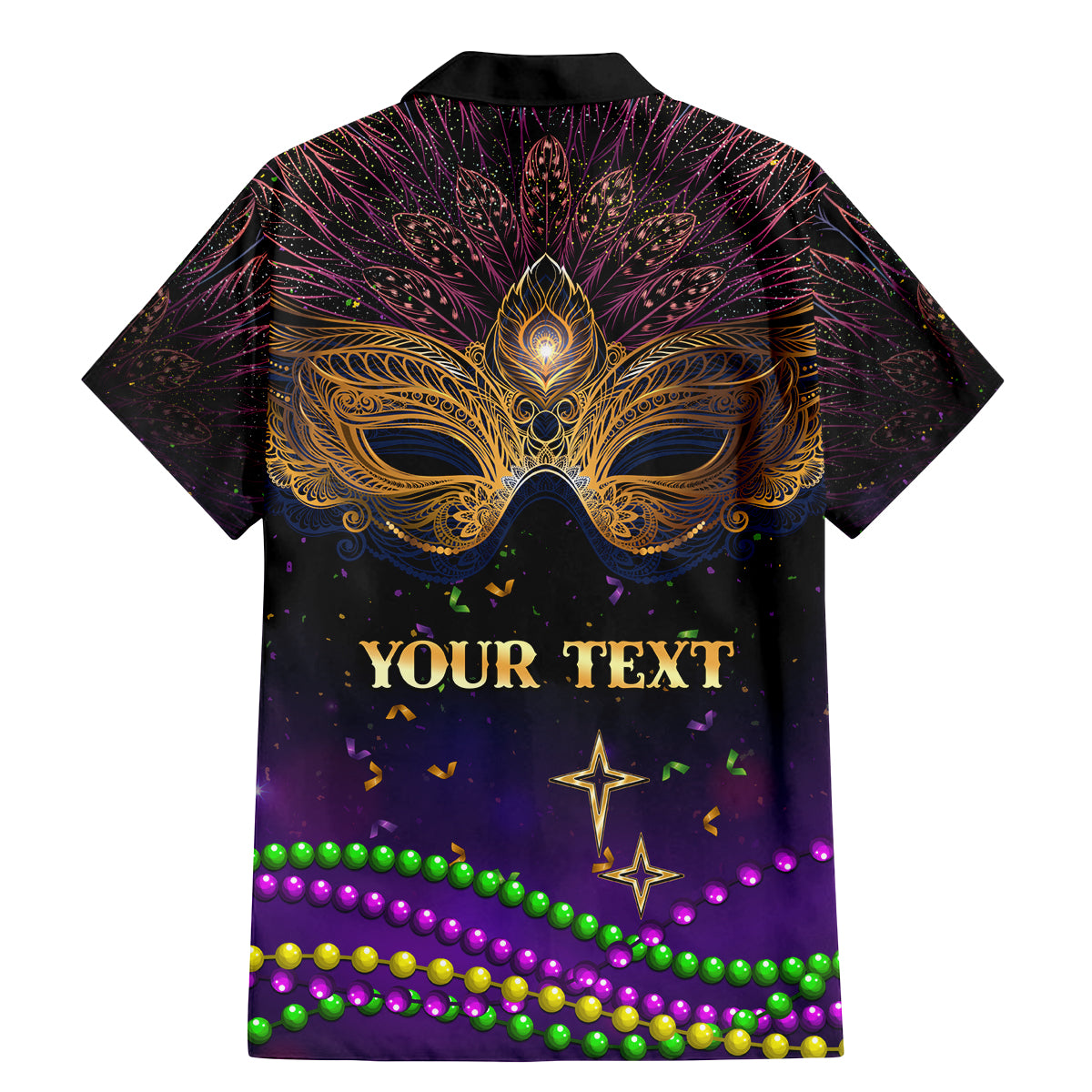 Mardi Gras 2024 Family Matching Mermaid Dress and Hawaiian Shirt Carnival Mask Special Version - Wonder Print Shop
