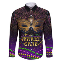 Mardi Gras 2024 Family Matching Off Shoulder Short Dress and Hawaiian Shirt Carnival Mask Special Version - Wonder Print Shop