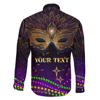 Mardi Gras 2024 Family Matching Off Shoulder Short Dress and Hawaiian Shirt Carnival Mask Special Version - Wonder Print Shop