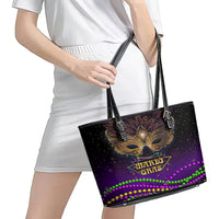 Mardi Gras 2024 Leather Tote Bag Carnival Mask Special Version - Wonder Print Shop
