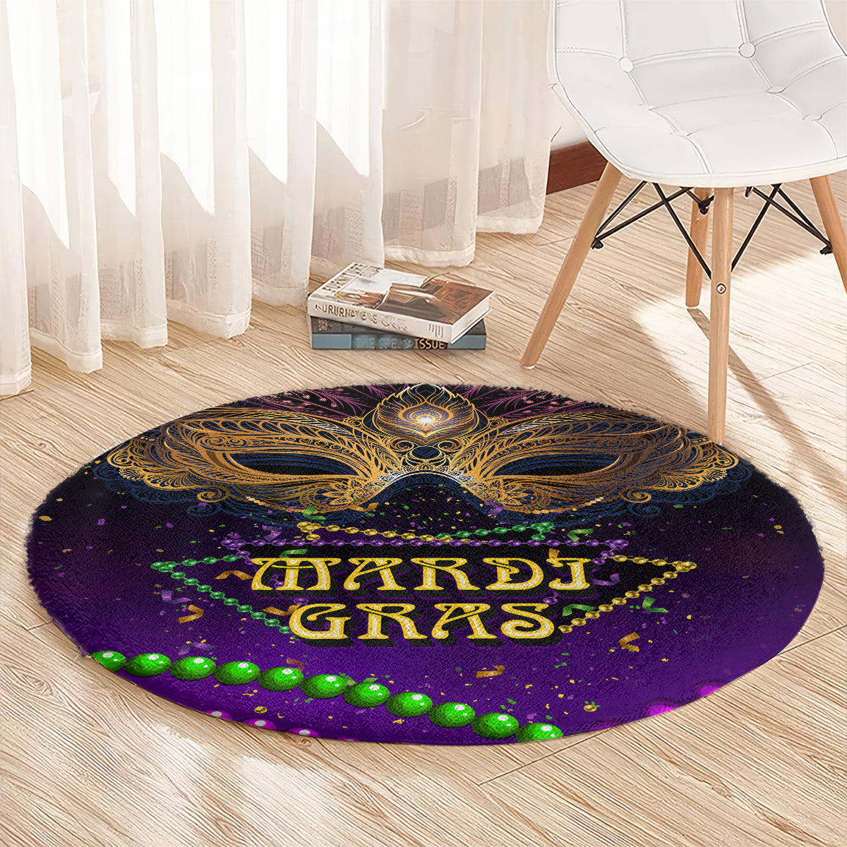 Mardi Gras 2024 Round Carpet Carnival Mask Special Version