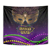 Mardi Gras 2024 Tapestry Carnival Mask Special Version - Wonder Print Shop