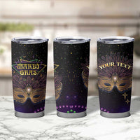 Personalized Mardi Gras Tumbler Cup Carnival Mask Special Version - Wonder Print Shop