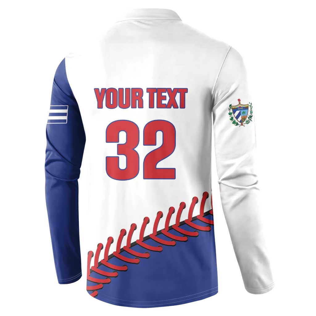 Custom Baseball Cuba 2025 Button Sweatshirt Cuba Powerhouse of Baseball