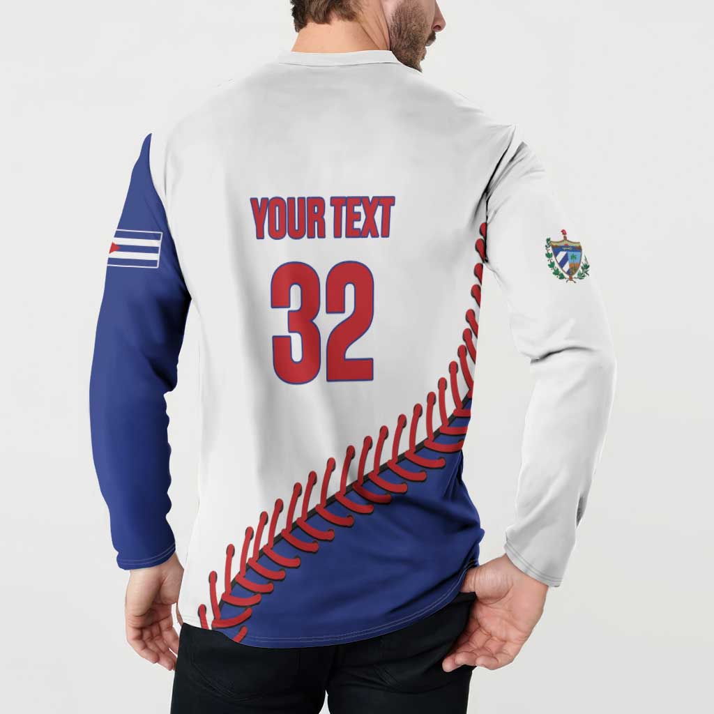 Custom Baseball Cuba 2025 Button Sweatshirt Cuba Powerhouse of Baseball