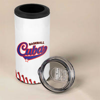 Custom Baseball Cuba 2025 4 in 1 Can Cooler Tumbler Cuba Powerhouse of Baseball