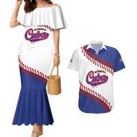 Custom Baseball Cuba 2025 Couples Matching Mermaid Dress and Hawaiian Shirt Cuba Powerhouse of Baseball