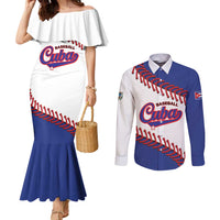 Custom Baseball Cuba 2025 Couples Matching Mermaid Dress and Long Sleeve Button Shirt Cuba Powerhouse of Baseball