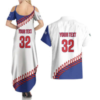 Custom Baseball Cuba 2025 Couples Matching Summer Maxi Dress and Hawaiian Shirt Cuba Powerhouse of Baseball