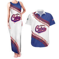 Custom Baseball Cuba 2025 Couples Matching Tank Maxi Dress and Hawaiian Shirt Cuba Powerhouse of Baseball