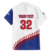 Custom Baseball Cuba 2025 Family Matching Long Sleeve Bodycon Dress and Hawaiian Shirt Cuba Powerhouse of Baseball
