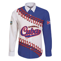 Custom Baseball Cuba 2025 Family Matching Long Sleeve Bodycon Dress and Hawaiian Shirt Cuba Powerhouse of Baseball