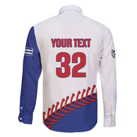 Custom Baseball Cuba 2025 Family Matching Long Sleeve Bodycon Dress and Hawaiian Shirt Cuba Powerhouse of Baseball