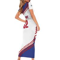 Custom Baseball Cuba 2025 Family Matching Short Sleeve Bodycon Dress and Hawaiian Shirt Cuba Powerhouse of Baseball
