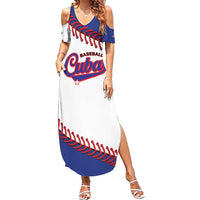 Custom Baseball Cuba 2025 Family Matching Summer Maxi Dress and Hawaiian Shirt Cuba Powerhouse of Baseball