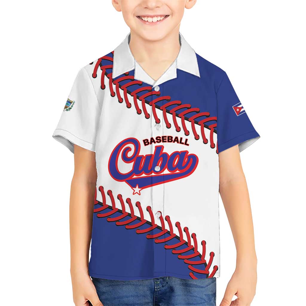 Custom Baseball Cuba 2025 Kid Hawaiian Shirt Cuba Powerhouse of Baseball