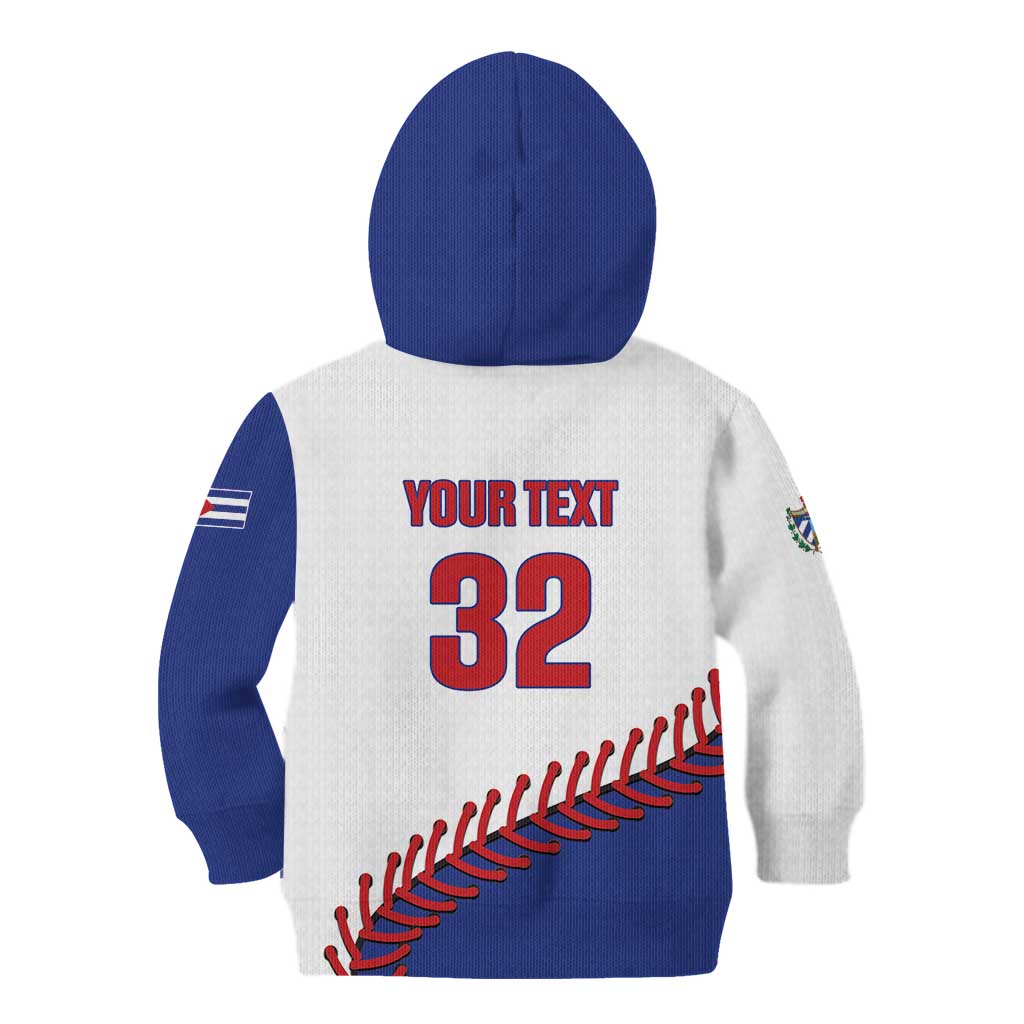 Custom Baseball Cuba 2025 Kid Hoodie Cuba Powerhouse of Baseball