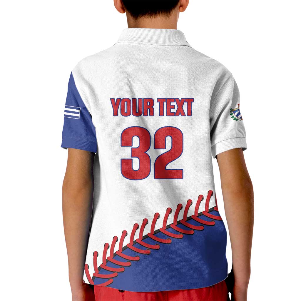 Custom Baseball Cuba 2025 Kid Polo Shirt Cuba Powerhouse of Baseball