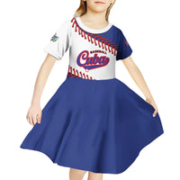Custom Baseball Cuba 2025 Kid Short Sleeve Dress Cuba Powerhouse of Baseball